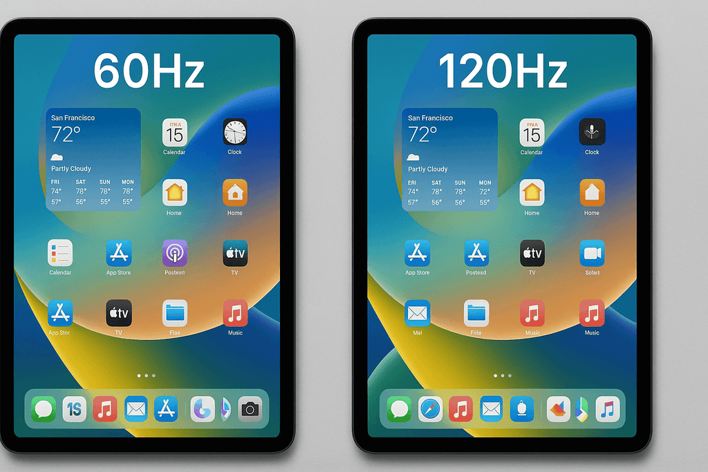 Blog - iPad Refresh Rate Explained: Why 60Hz vs 120Hz Matters?