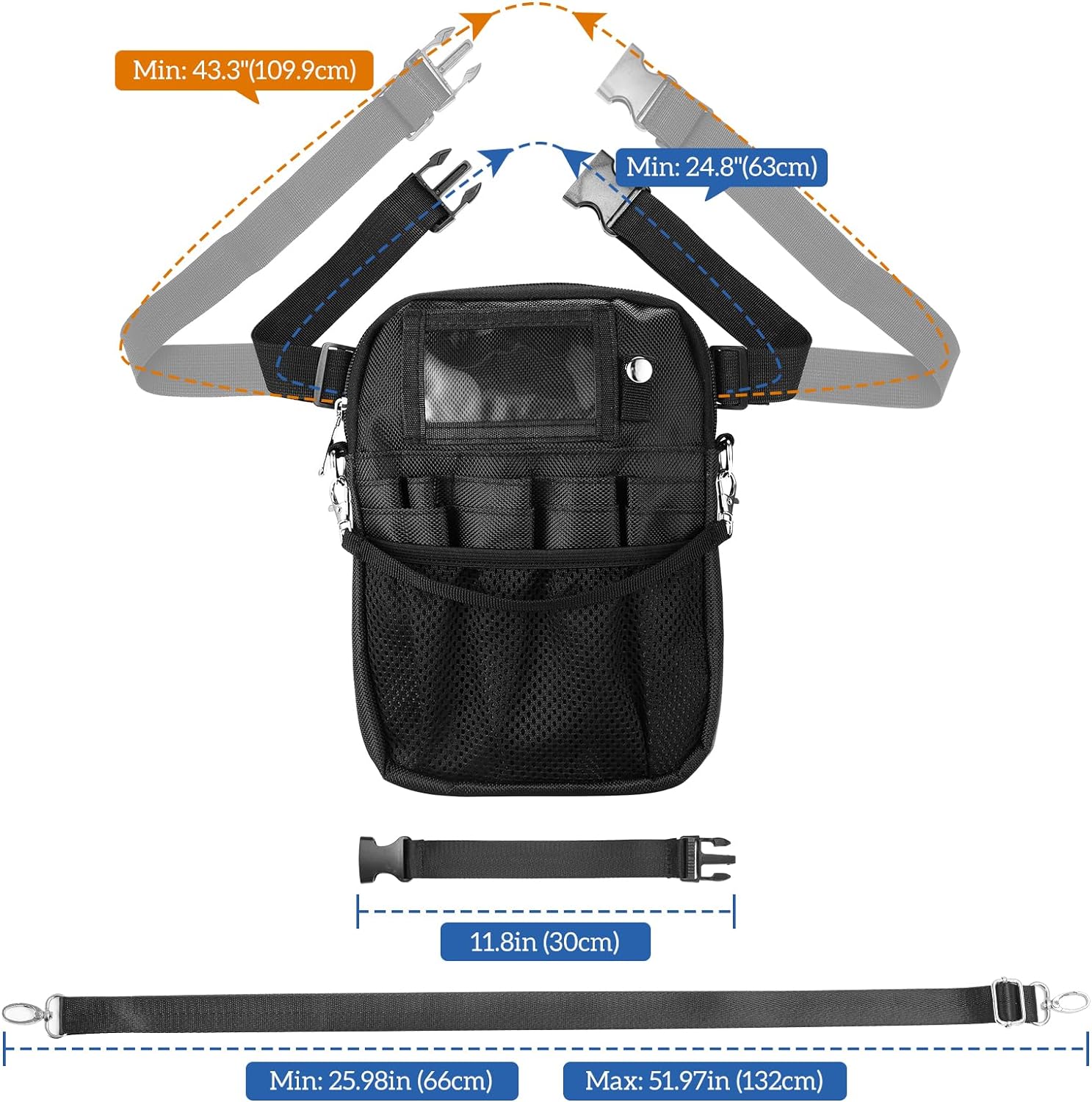Nurse Supplies Waist Bag Pouch with Medical Tape Holder