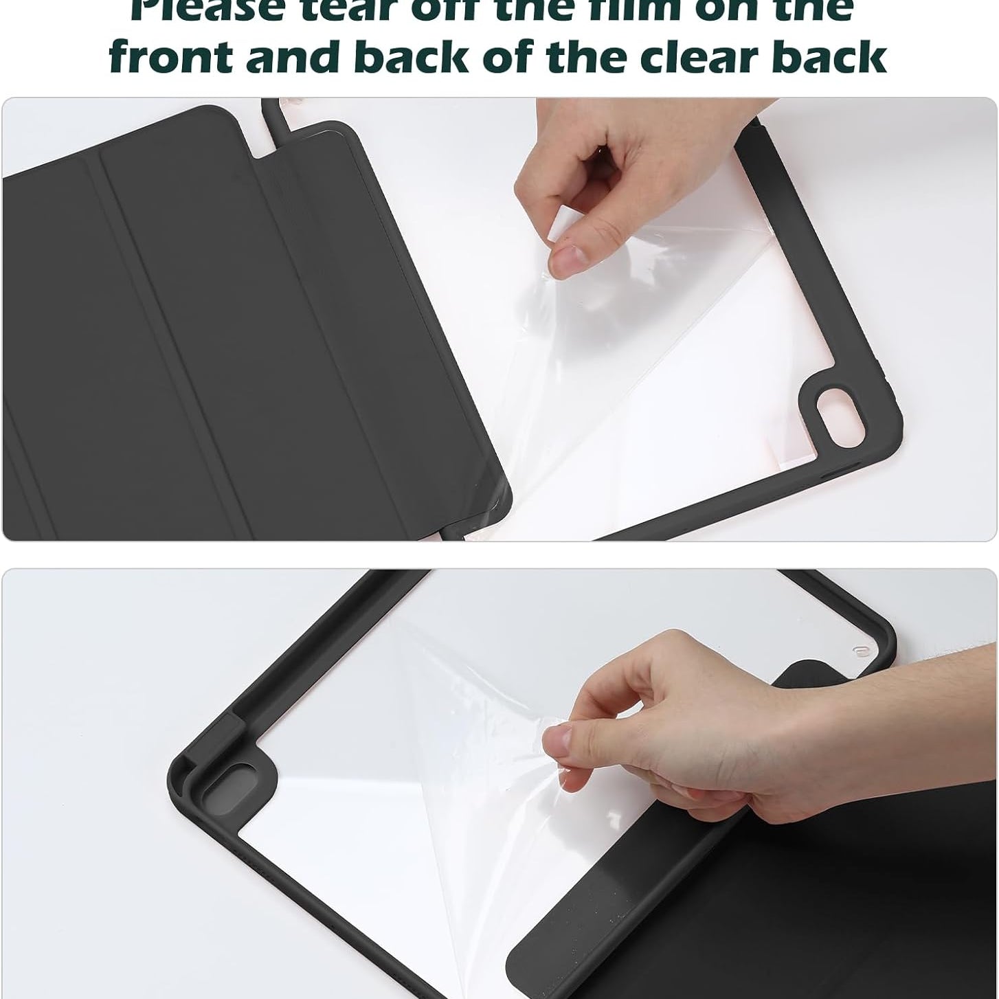 ProCase Smart Case for iPad Mini 6th Gen with Pencil Holder Black