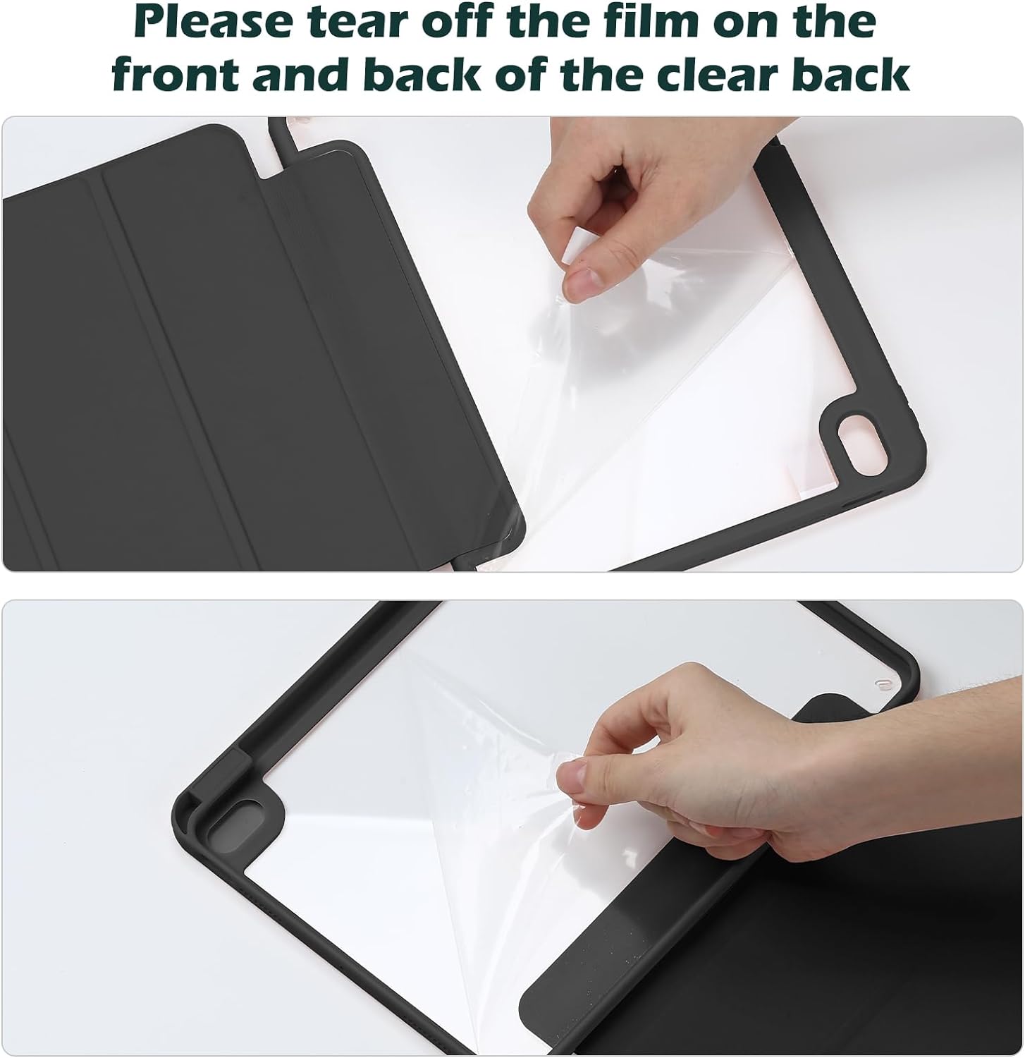 ProCase Smart Case for iPad Mini 6th Gen with Pencil Holder Black