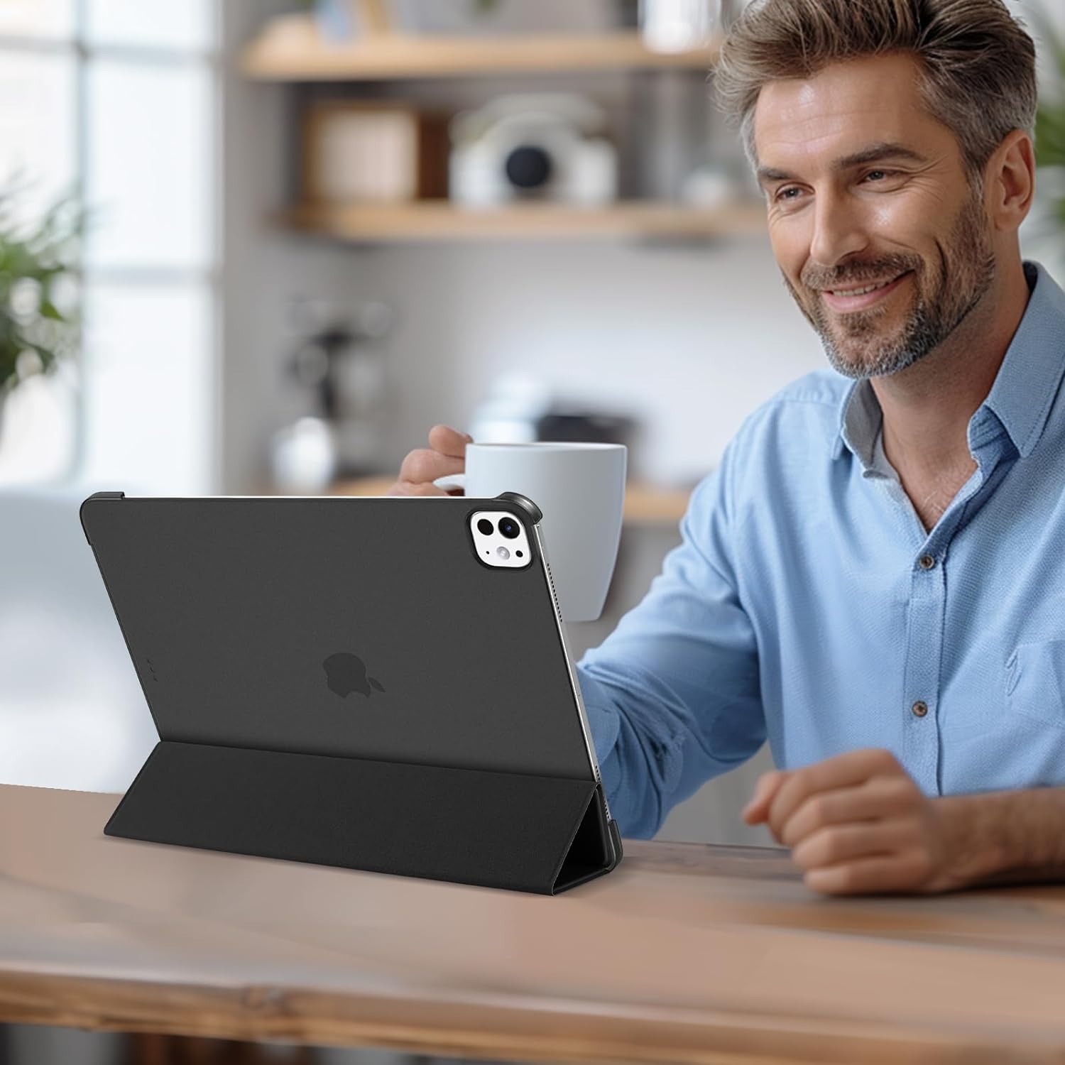 ProCase Slim Case for iPad Pro 13" M4 7th Gen Black