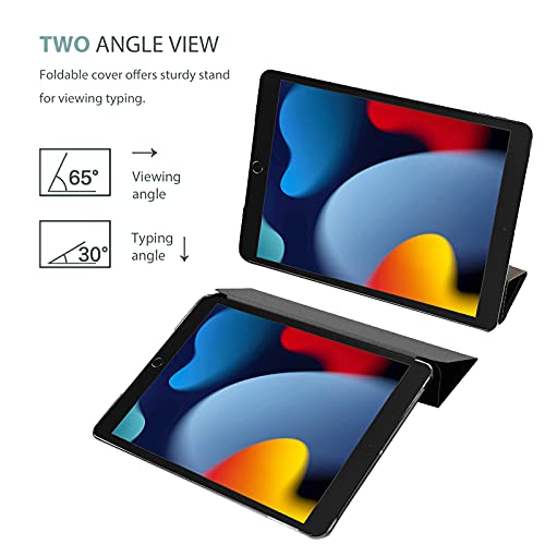 iPad 10.2" 7th Gen/ 8th Gen/ 9th Gen Slim Protective Case with Tempered Glass Screen Protector