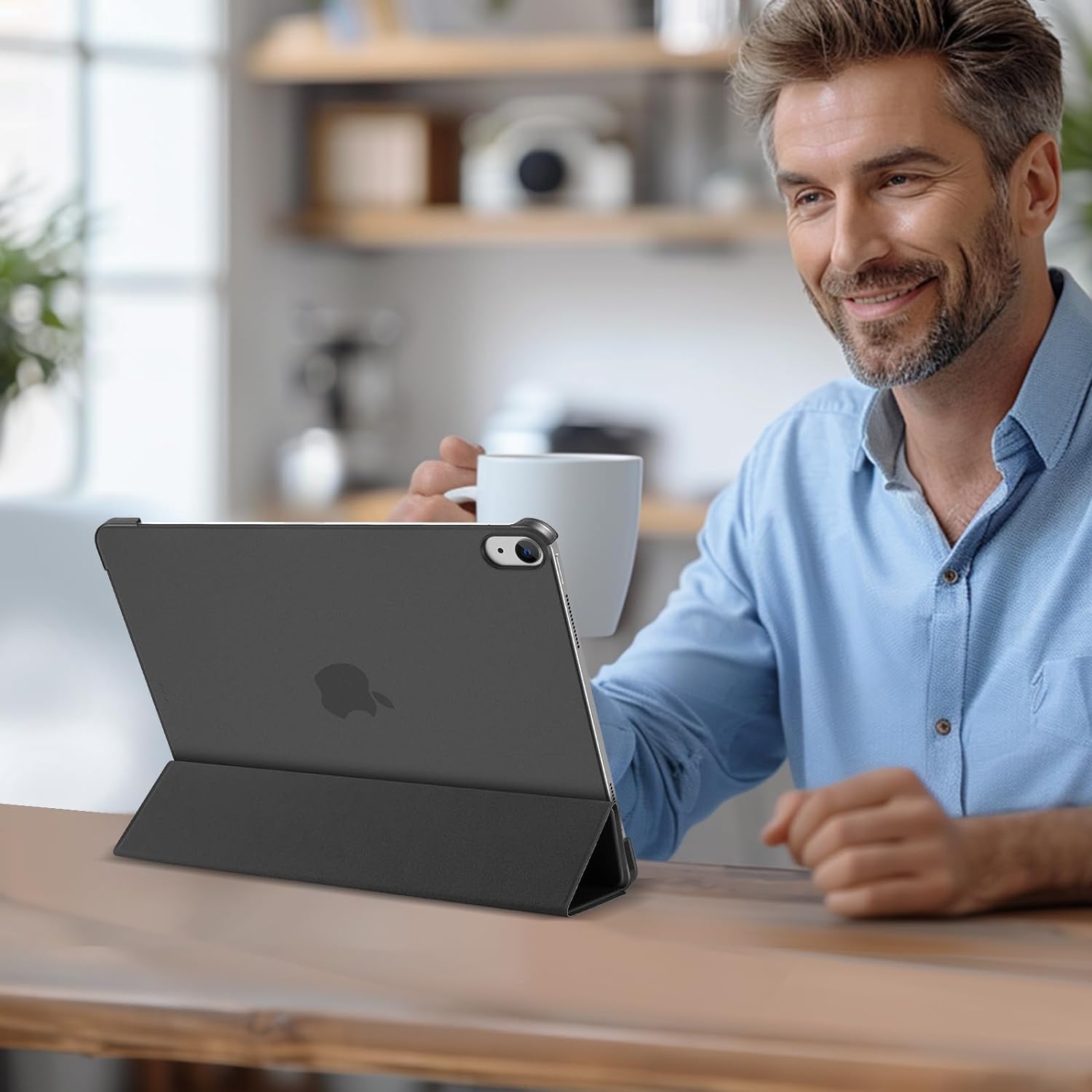 ProCase Slim Case for iPad Air 13" M3 2025/M2 2024 Black