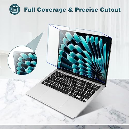 ProCase MacBook Air 15" M2 2023 A2941 Super HD Transparency Tempered Glass Screen Protector
