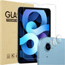 ProCase 2 Pack Screen Protector for iPad Air 5th Air 4th Generation 10.9" + 2 Pack Camera Lens Protector, 9H Hardness HD Clear Tempered Glass for iPad Air Gen 4/5 -Clear