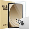 2 Pack Screen Protector for Galaxy Tab A9 Plus 11 Inch 2023 + 2 Pack Camera Lens Protector Matching Tablet Colors, 9H Tempered Glass HD Protective Film Guard Screen Saver
