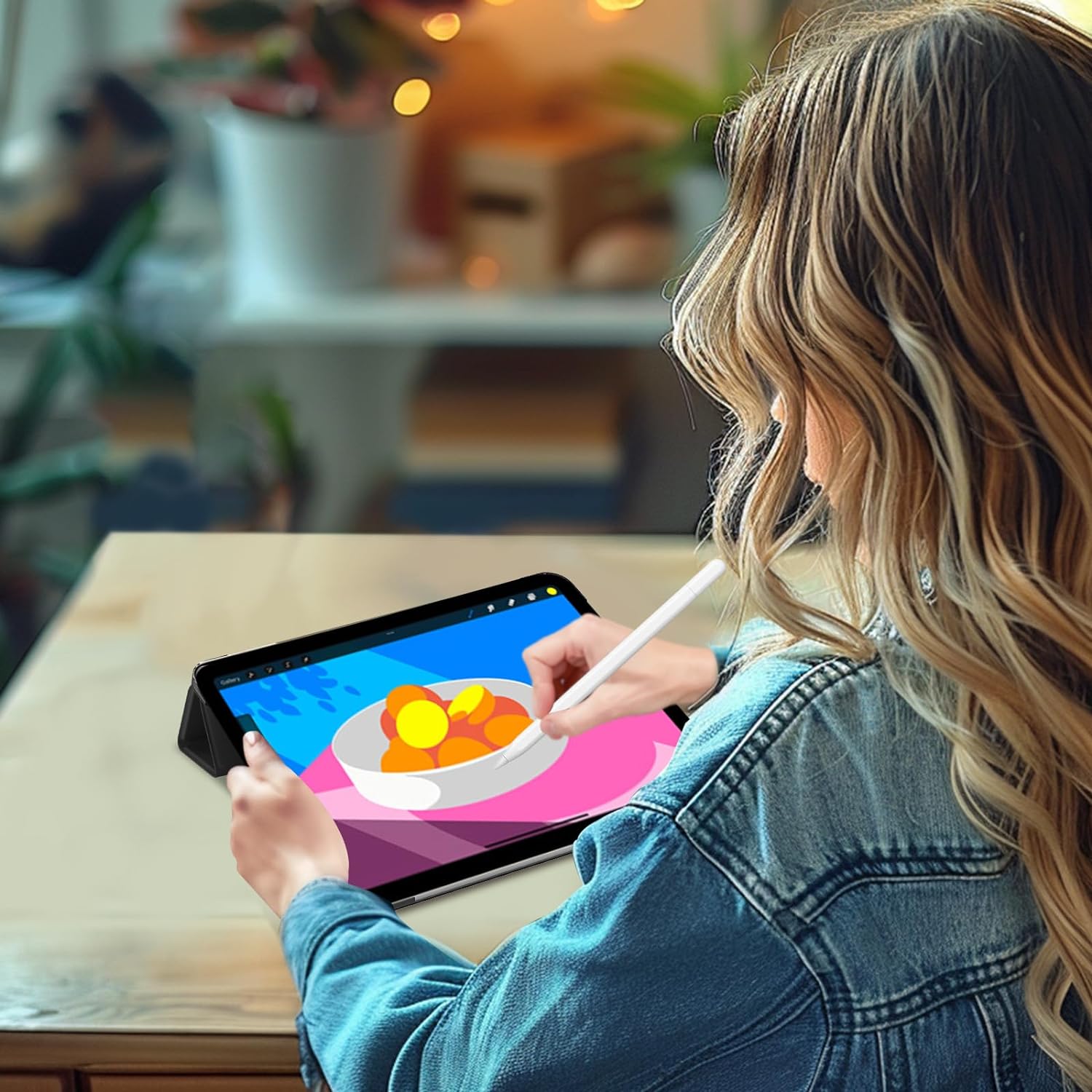 ProCase Slim Case for iPad Pro 13" M4 7th Gen Black