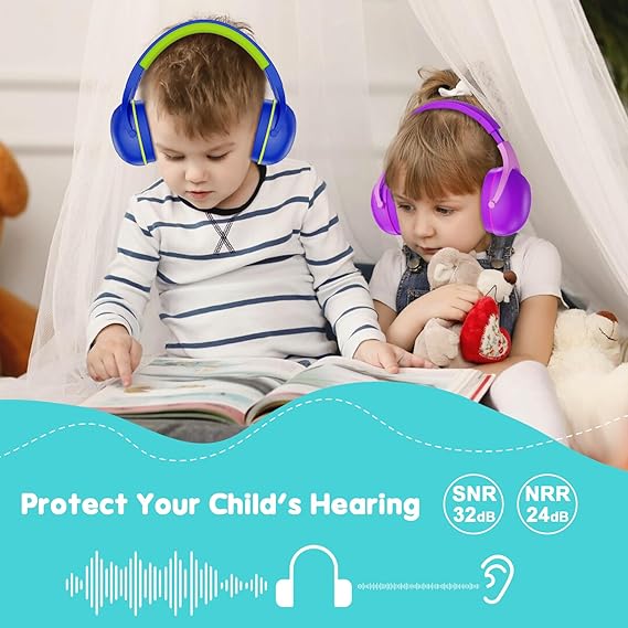 ProCase Noise Cancelling Headphones For Kids Navy