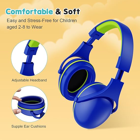 ProCase Noise Cancelling Headphones For Kids Navy