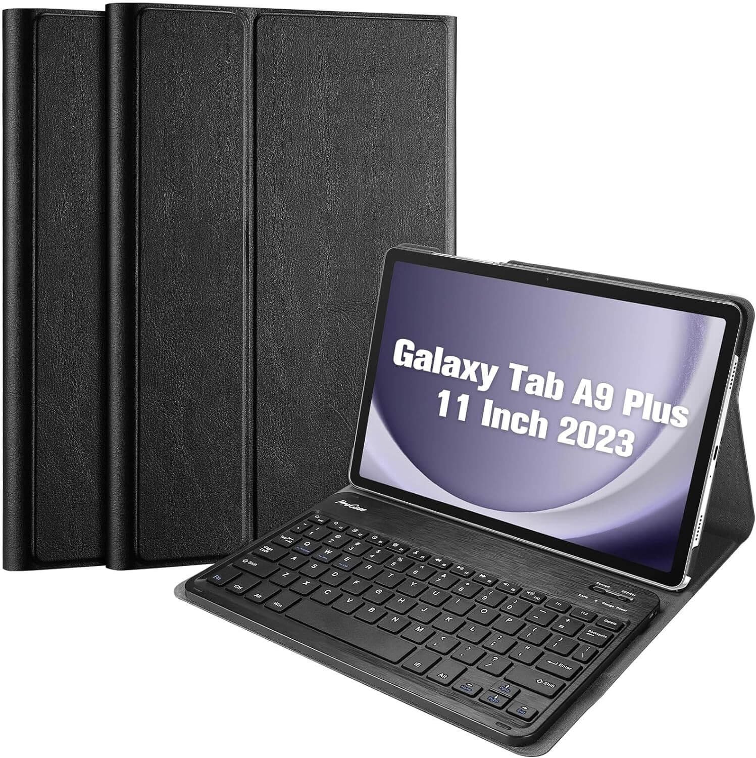 Galaxy Tab A9 Plus 11 Inch 2023 PU Leather Keyboard Case