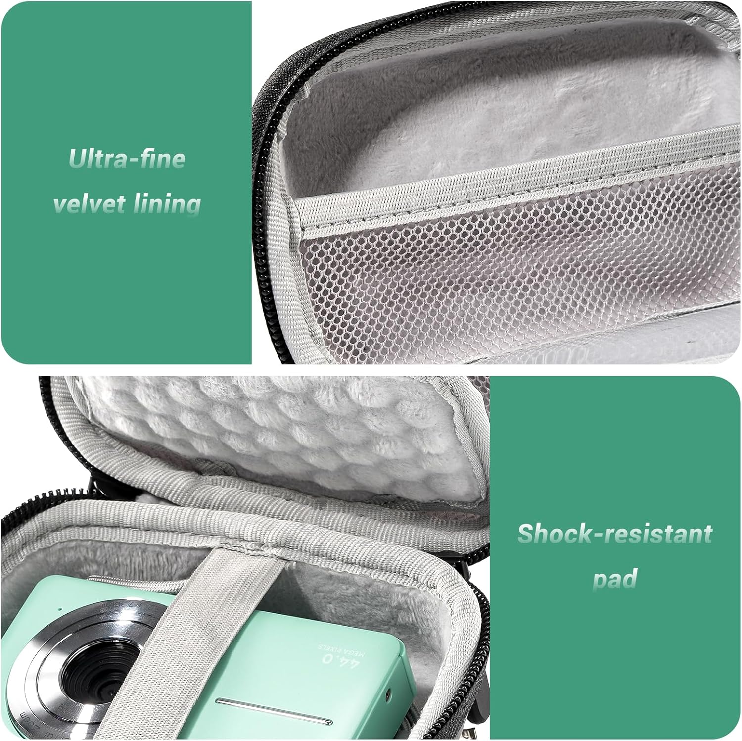 ProCase Small Digital Camera Case for KODAK PIXPRO FZ55/FZ53/FZ45/FZ43 Black