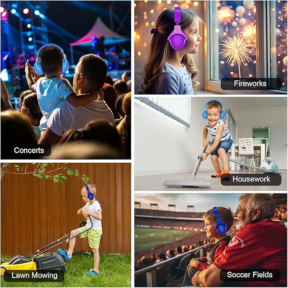 ProCase Noise Cancelling Headphones For Kids Navy