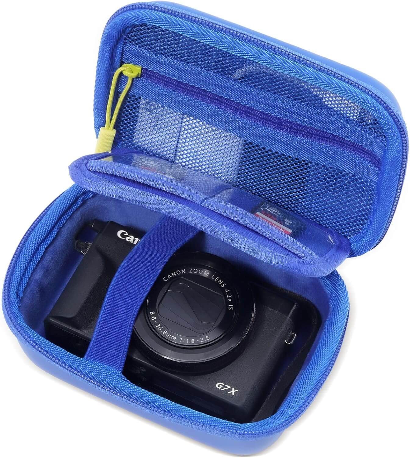 Hard Shell Digital Camera Case for Canon G7X Mark III Mark II, Sony Cybershot, PowerShot SX740, Ricoh GR III, Kodak Pixpro