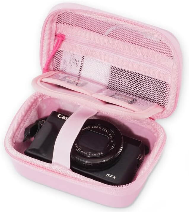 Hard Shell Digital Camera Case for Canon G7X Mark III Mark II, Sony Cybershot, PowerShot SX740, Ricoh GR III, Kodak Pixpro