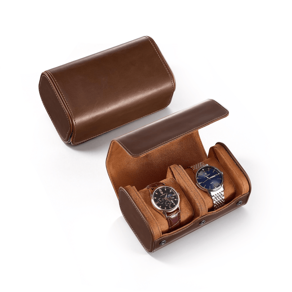 Portable PU Leather Watch Roll Box (1, 2 or 3 Slots) | ProCase