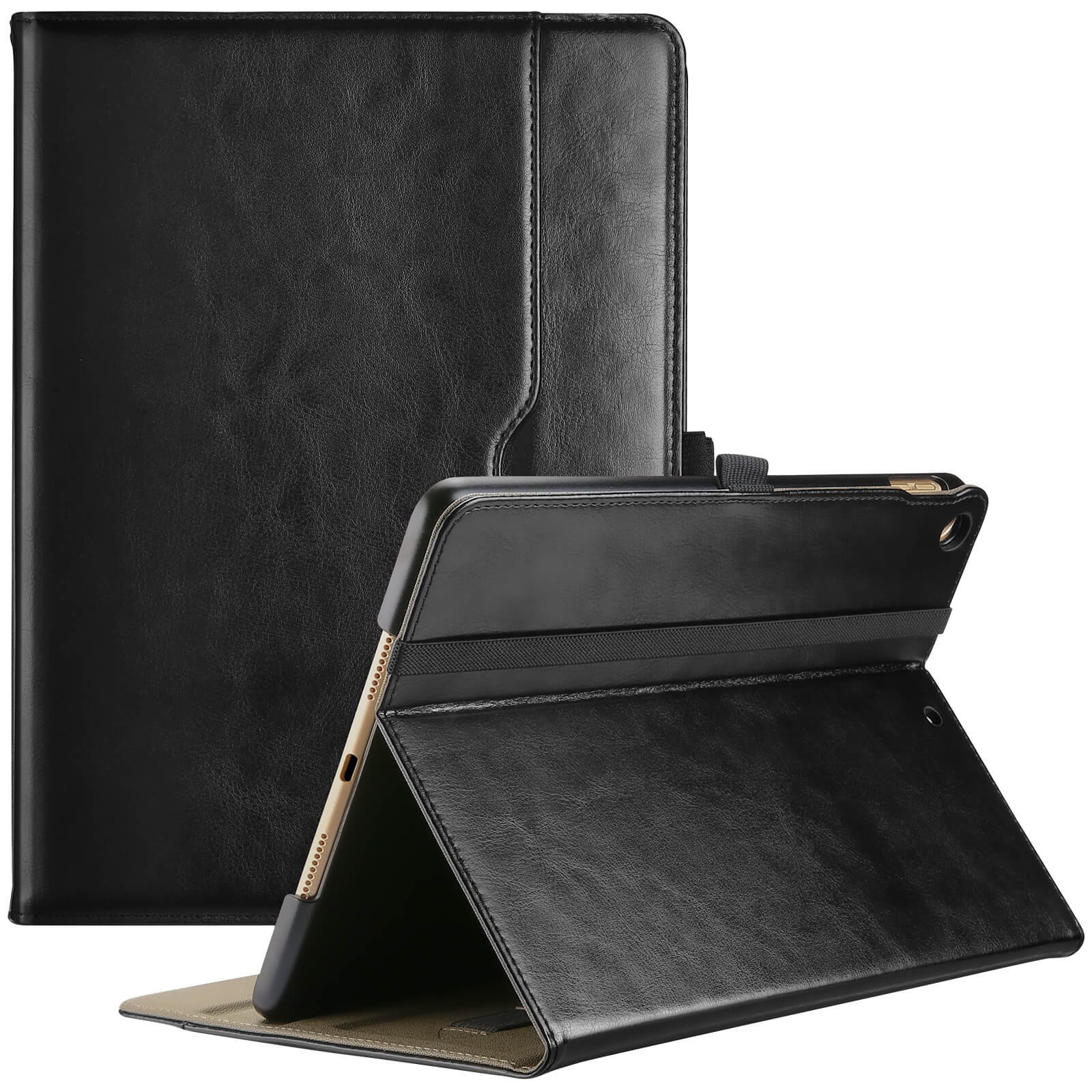 Pad 10.2" 7th Gen/ 8th Gen /9th Gen PU Leather Business Folio Case Black