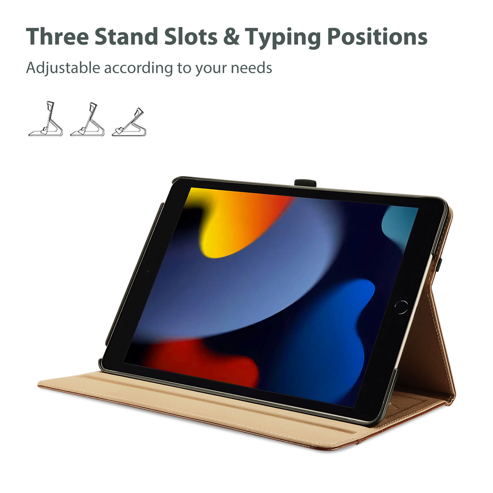 Pad 10.2" 7th Gen/ 8th Gen /9th Gen PU Leather Business Folio Case