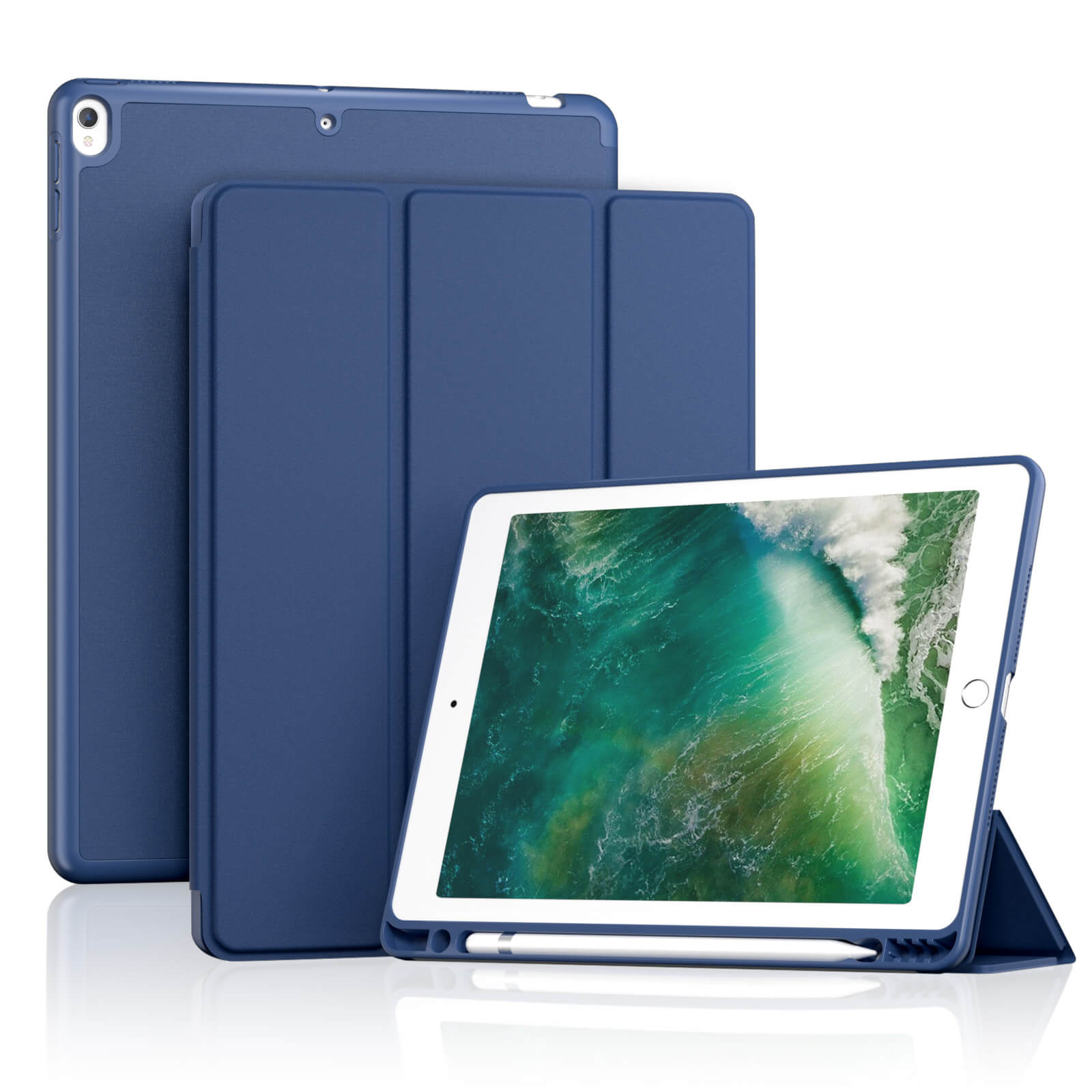 ProCase Slim Folio TPU Case with Pencil Holder for iPad Air 3rd