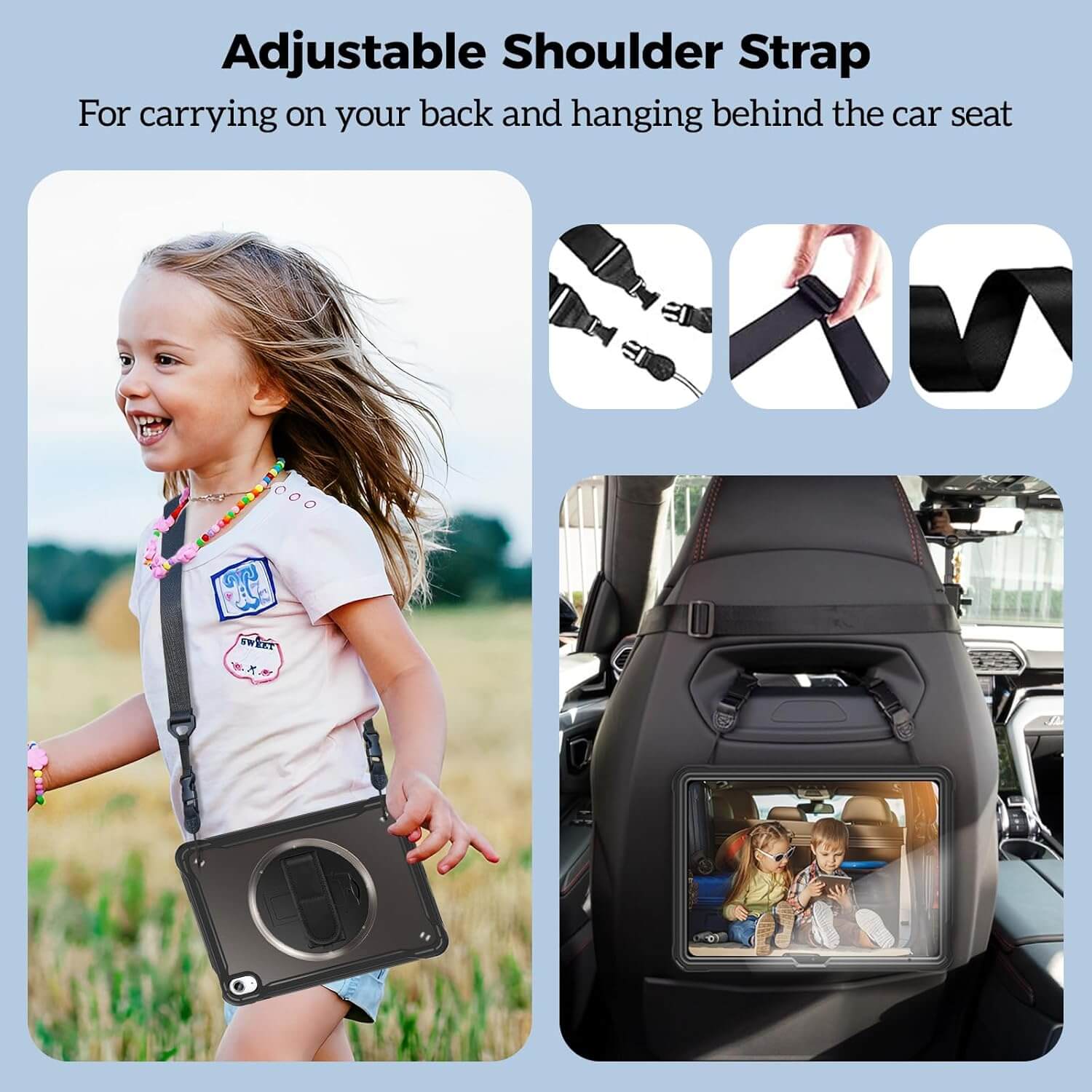 ProCase Shockproof Rugged Case for iPad(A16) 11th/10th Gen Black