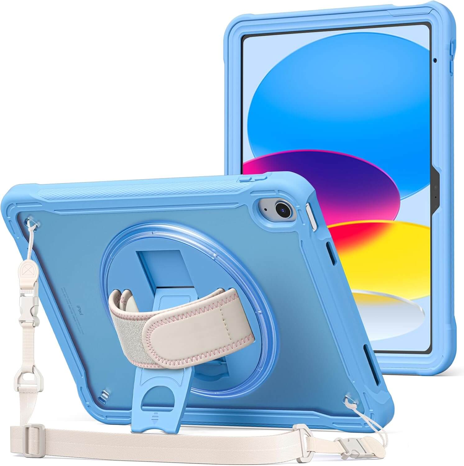 ProCase Shockproof Rugged Case for iPad(A16) 11th/10th Gen Blue