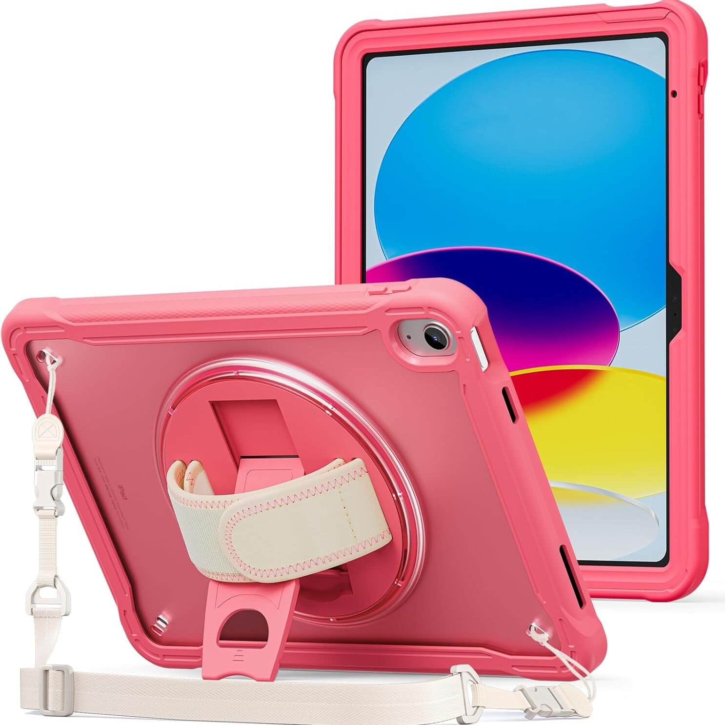 ProCase Shockproof Rugged Case for iPad(A16) 11th/10th Gen Melonpink