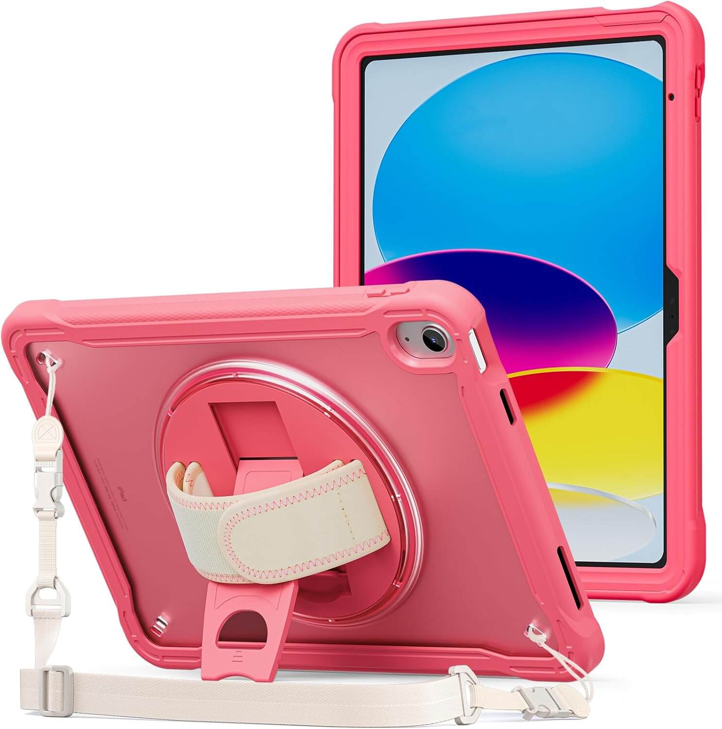 ProCase Shockproof Rugged Case for iPad(A16) 11th/10th Gen Melonpink