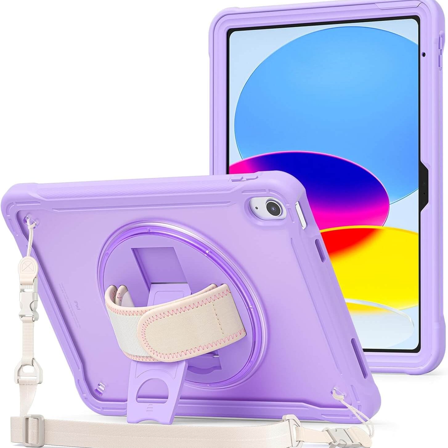 ProCase Shockproof Rugged Case for iPad(A16) 11th/10th Gen Purple