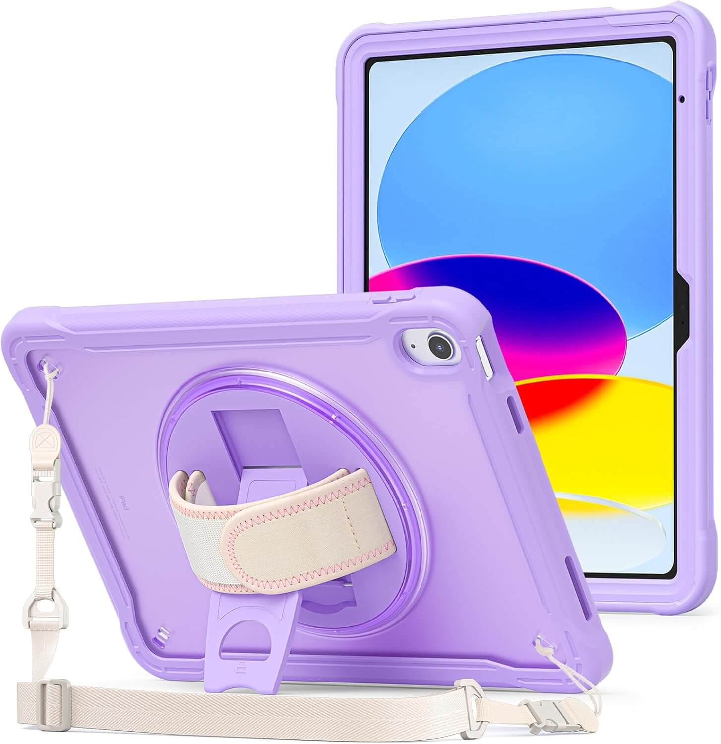 ProCase Shockproof Rugged Case for iPad(A16) 11th/10th Gen Purple