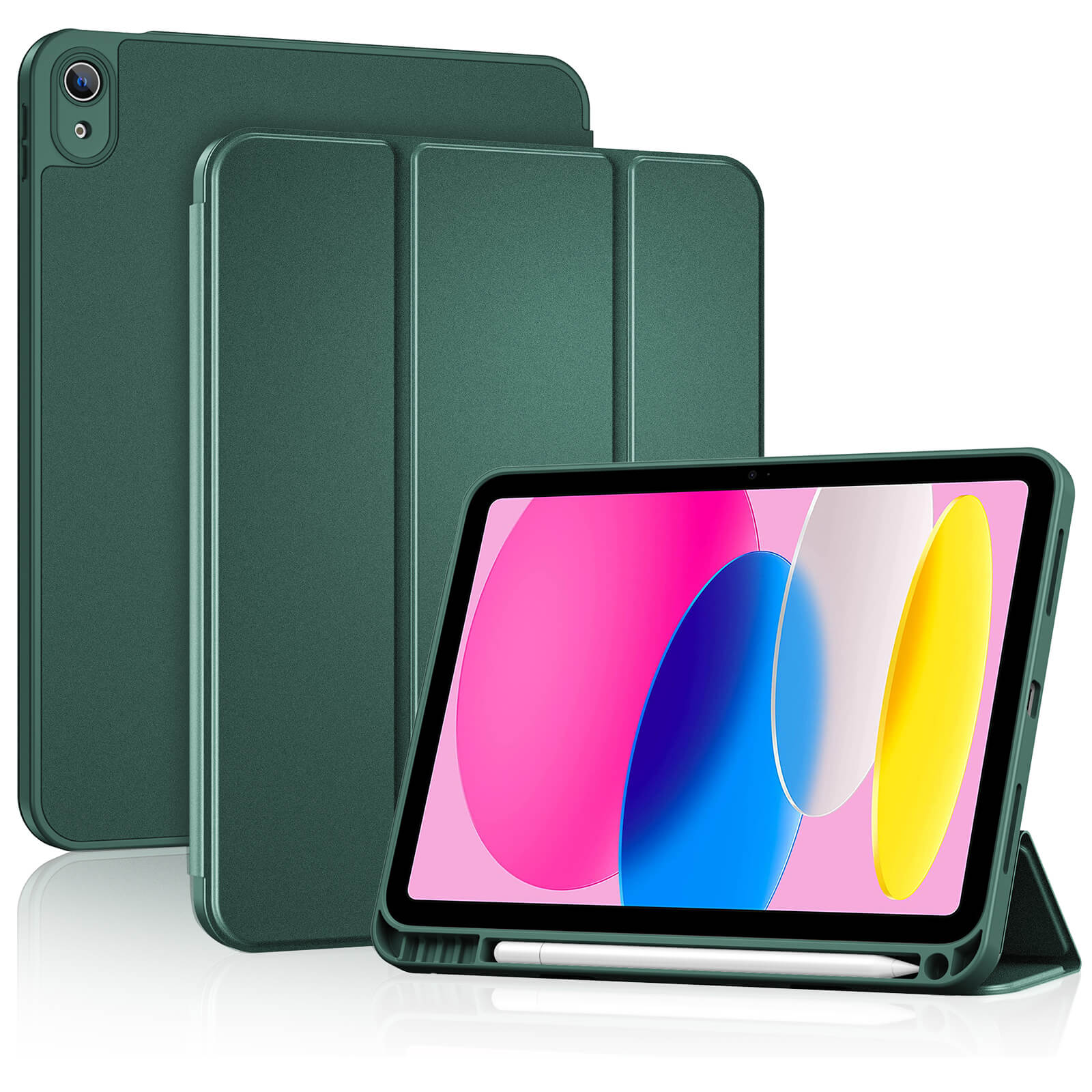 iPad (A16) 11th Gen 11-inch 2025 & iPad 10th Gen 10.9-inch 2022 Slim  Case with Pencil Holder & Full Camera Protection