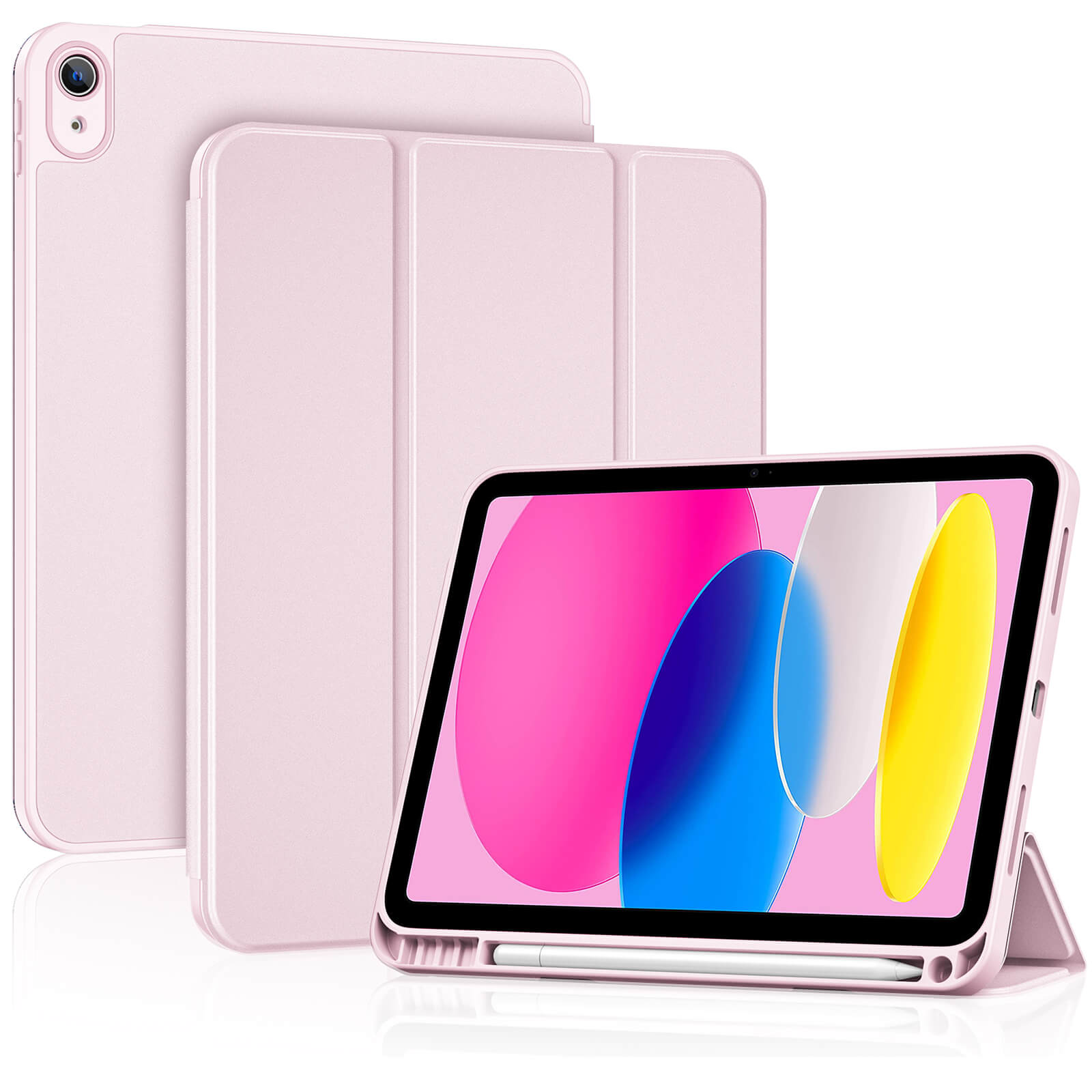 iPad (A16) 11th Gen 11-inch 2025 & iPad 10th Gen 10.9-inch 2022 Slim  Case with Pencil Holder & Full Camera Protection