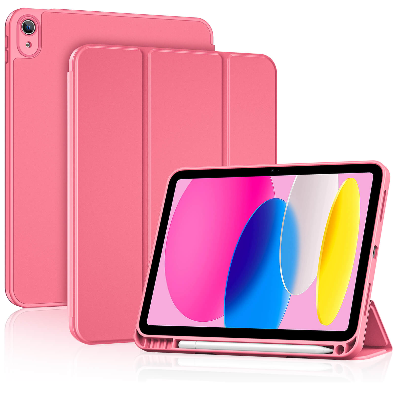 iPad (A16) 11th Gen 11-inch 2025 & iPad 10th Gen 10.9-inch 2022 Slim  Case with Pencil Holder & Full Camera Protection