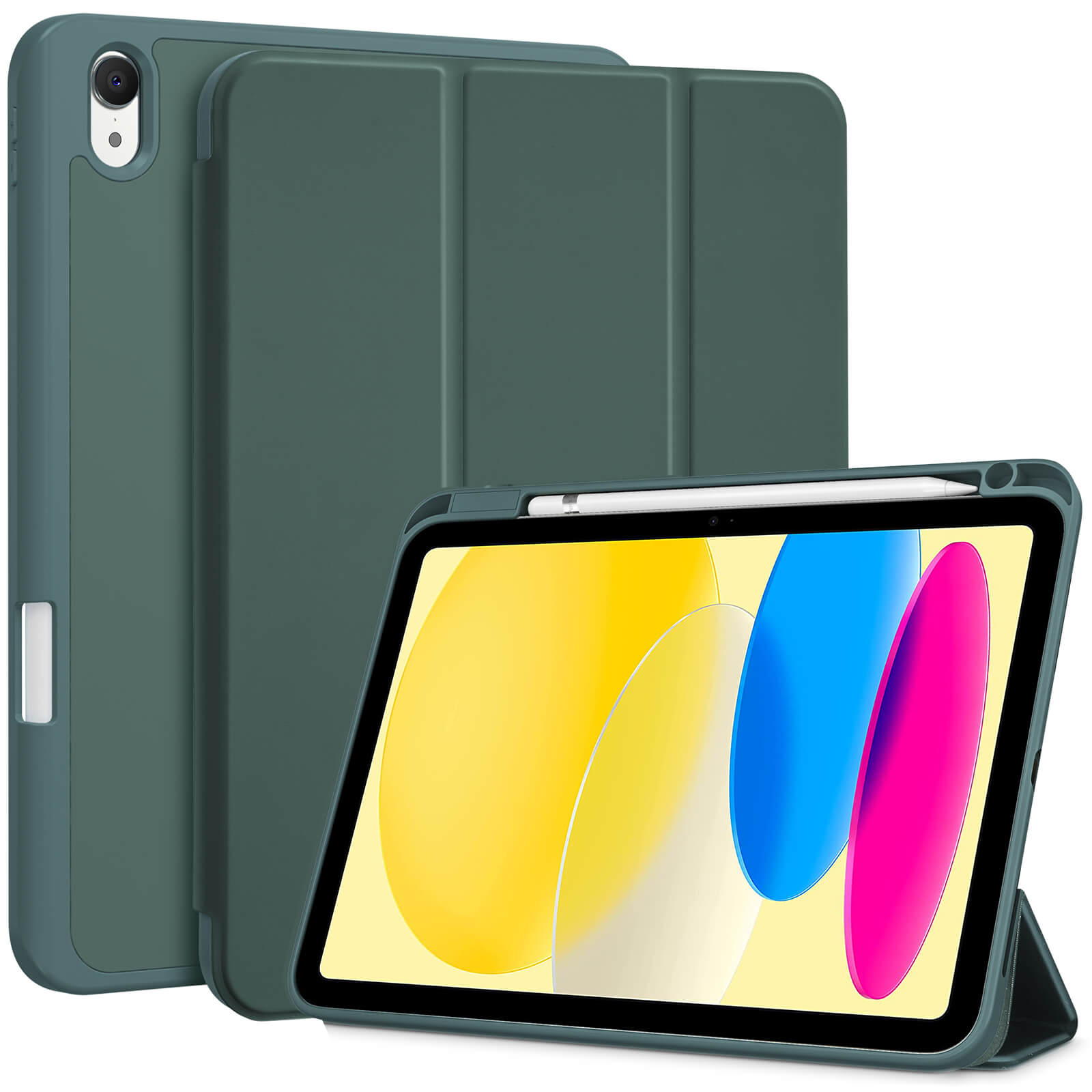 iPad (A16) 11th Gen2025/10th Gen 10.9" Case with TPU Back Green