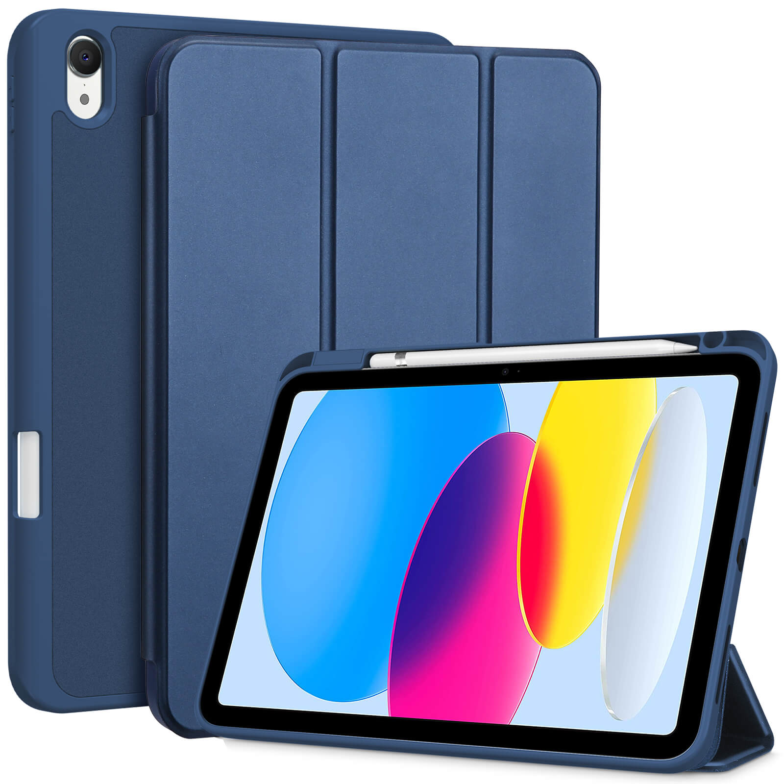 iPad (A16) 11th Gen2025/10th Gen 10.9" Case with TPU Back Navy