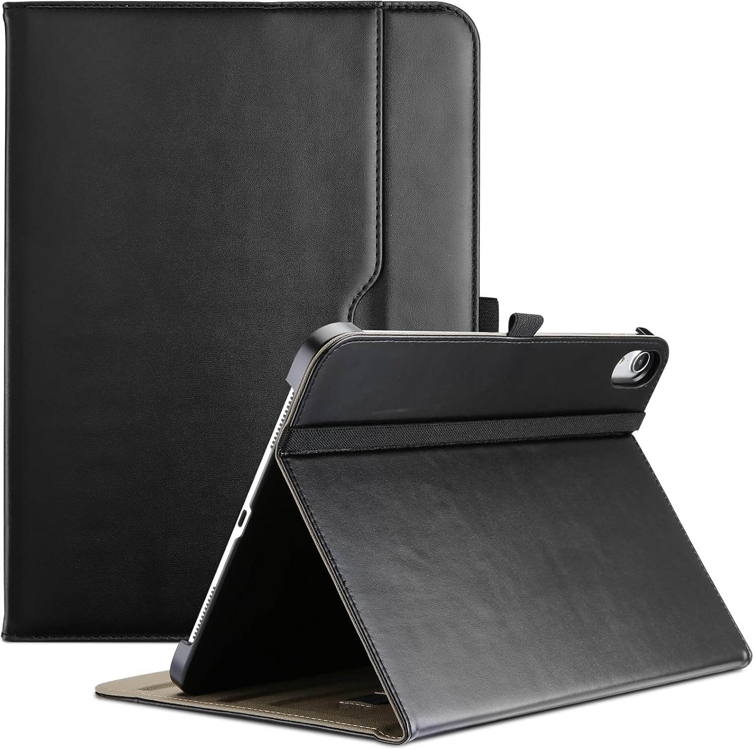 ProCase Folio Case for iPad 11th/10th Gen Black PU Leather