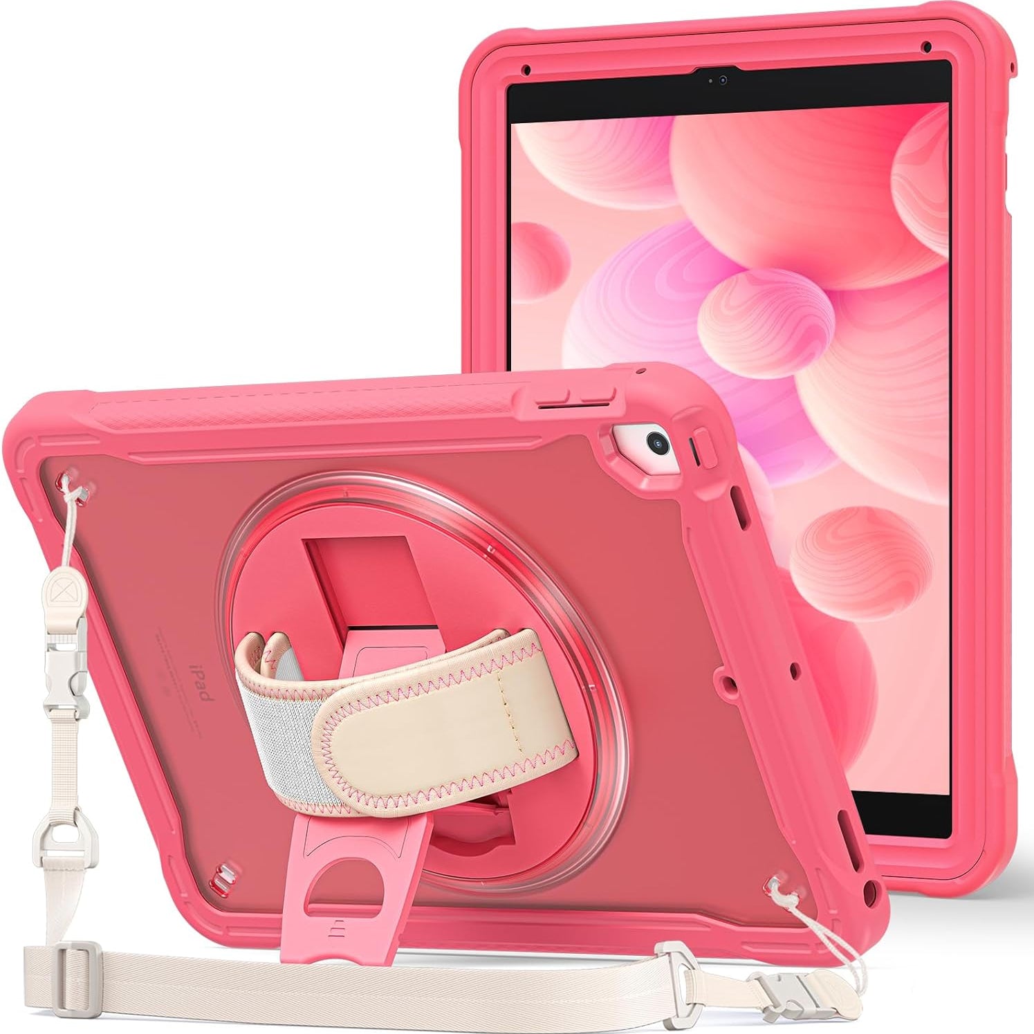 ProCase Rugged Case for iPad 9.7 Inch 5th 6th Gen/iPad Air 2/iPad Pro 9.7 Melonpink