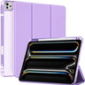 iPad Pro 11" iPad Pro 11" 2025 M5/ 2024 M4 Stylish Hybrid Case with Pencil Holder Purple