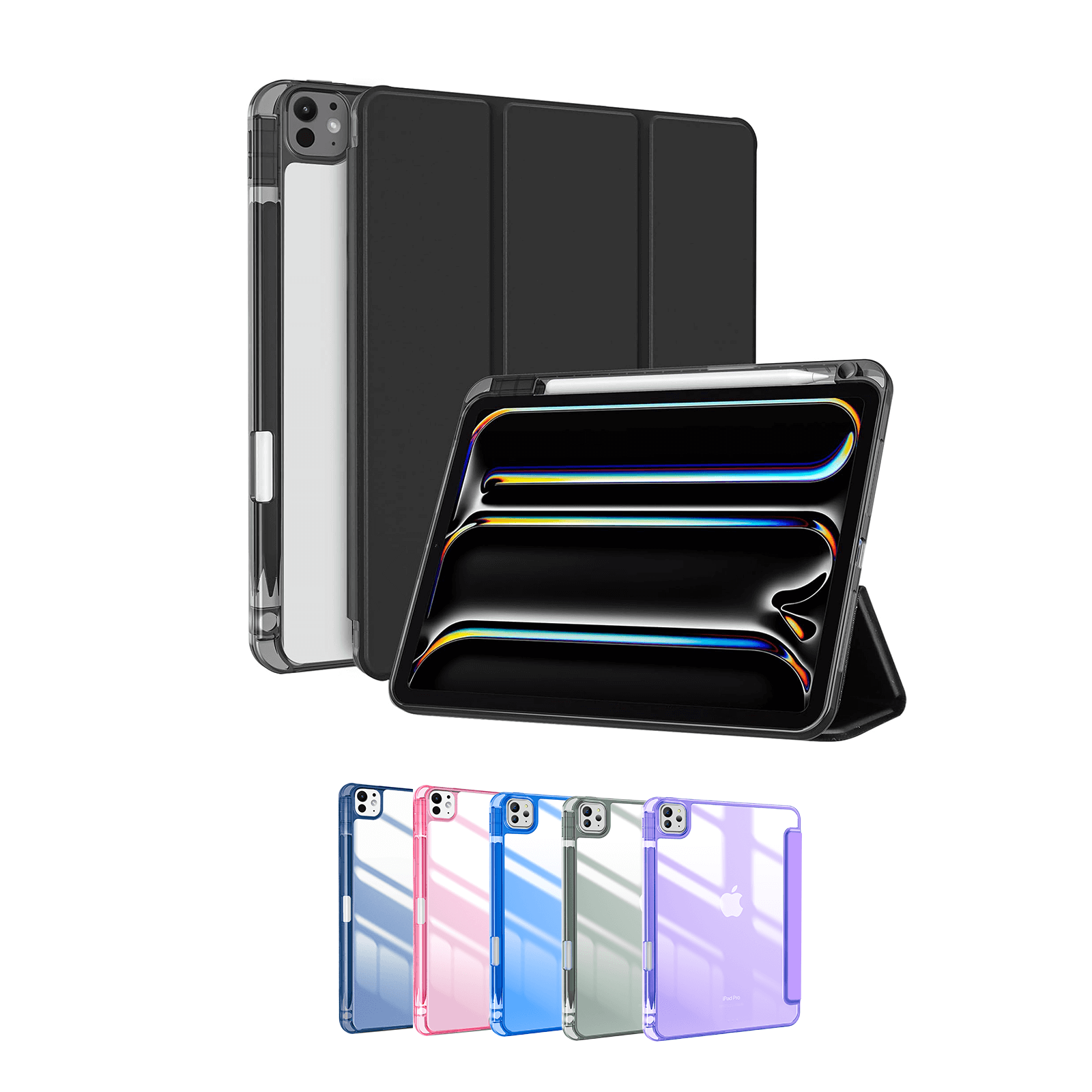 iPad Pro 11" iPad Pro 11" 2025 M5/ 2024 M4 Stylish Hybrid Case with Pencil Holder