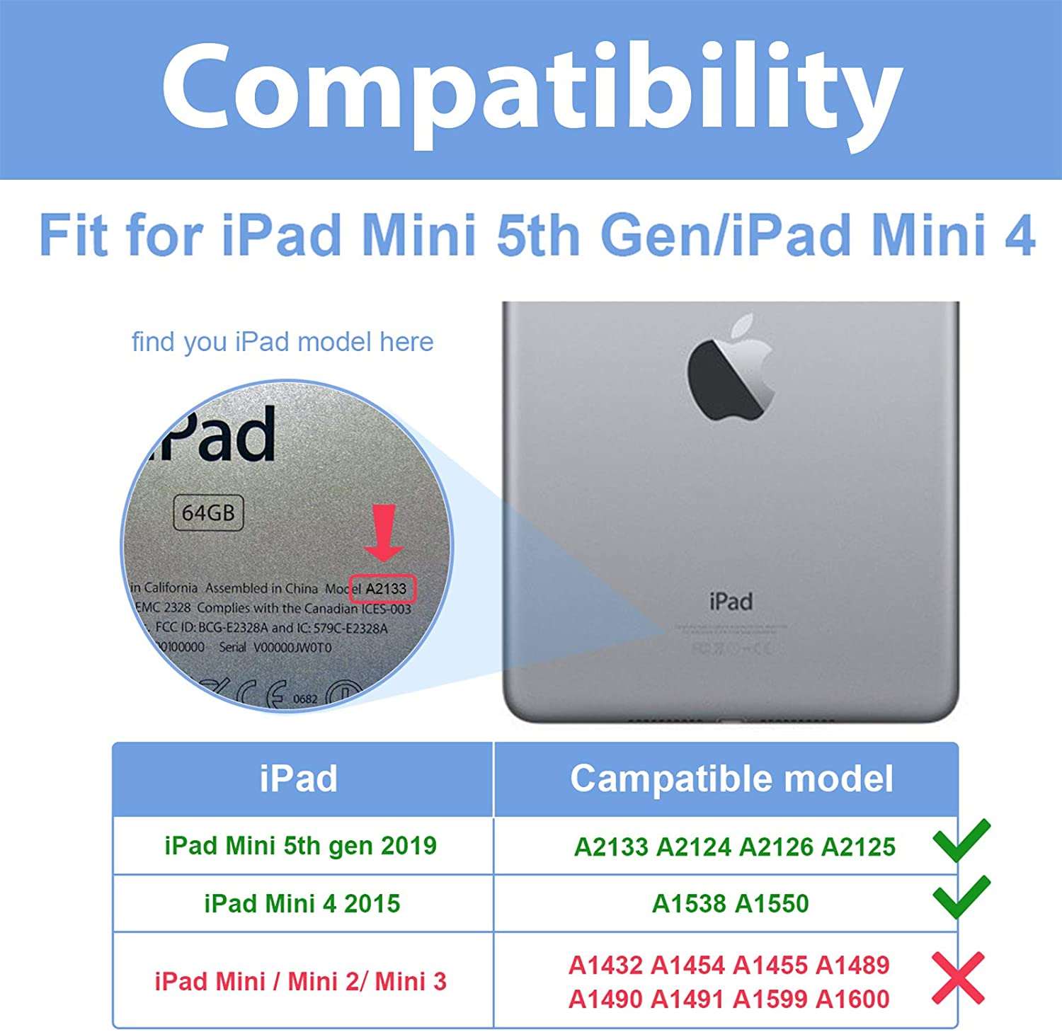 (2 Pack) iPad Mini 4th Gen/ 5th Gen Tempered Glass Screen Protector | ProCase