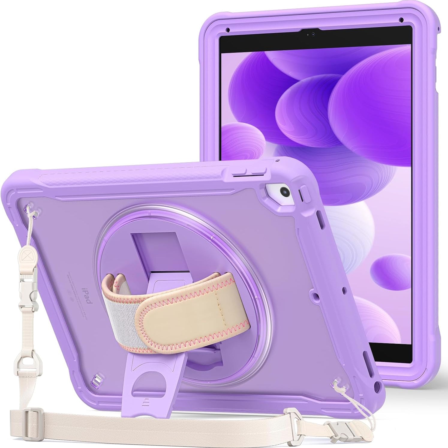 ProCase Rugged Case for iPad 9.7 Inch 5th 6th Gen/iPad Air 2/iPad Pro 9.7 Purple