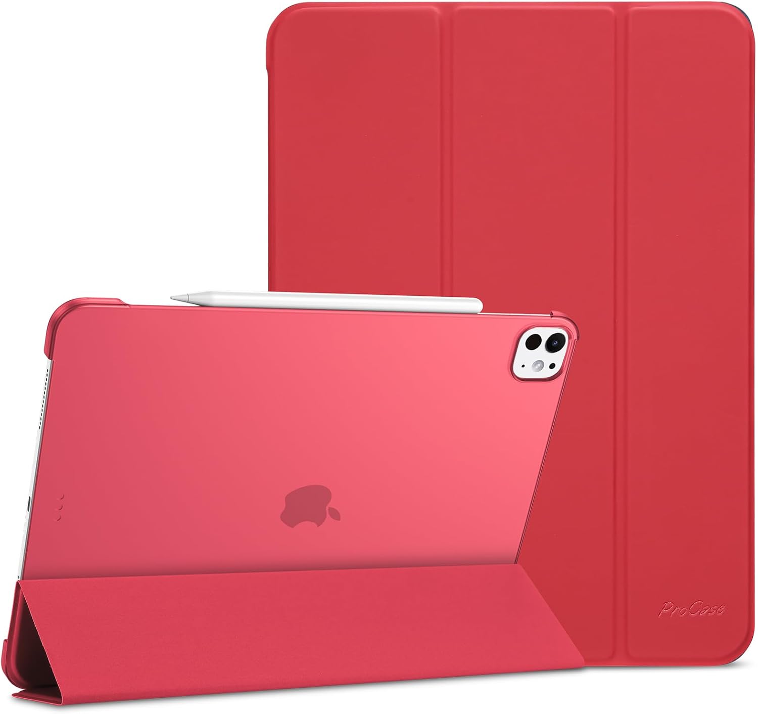 ProCase Slim Case for iPad Pro 13" M4 7th Gen Red