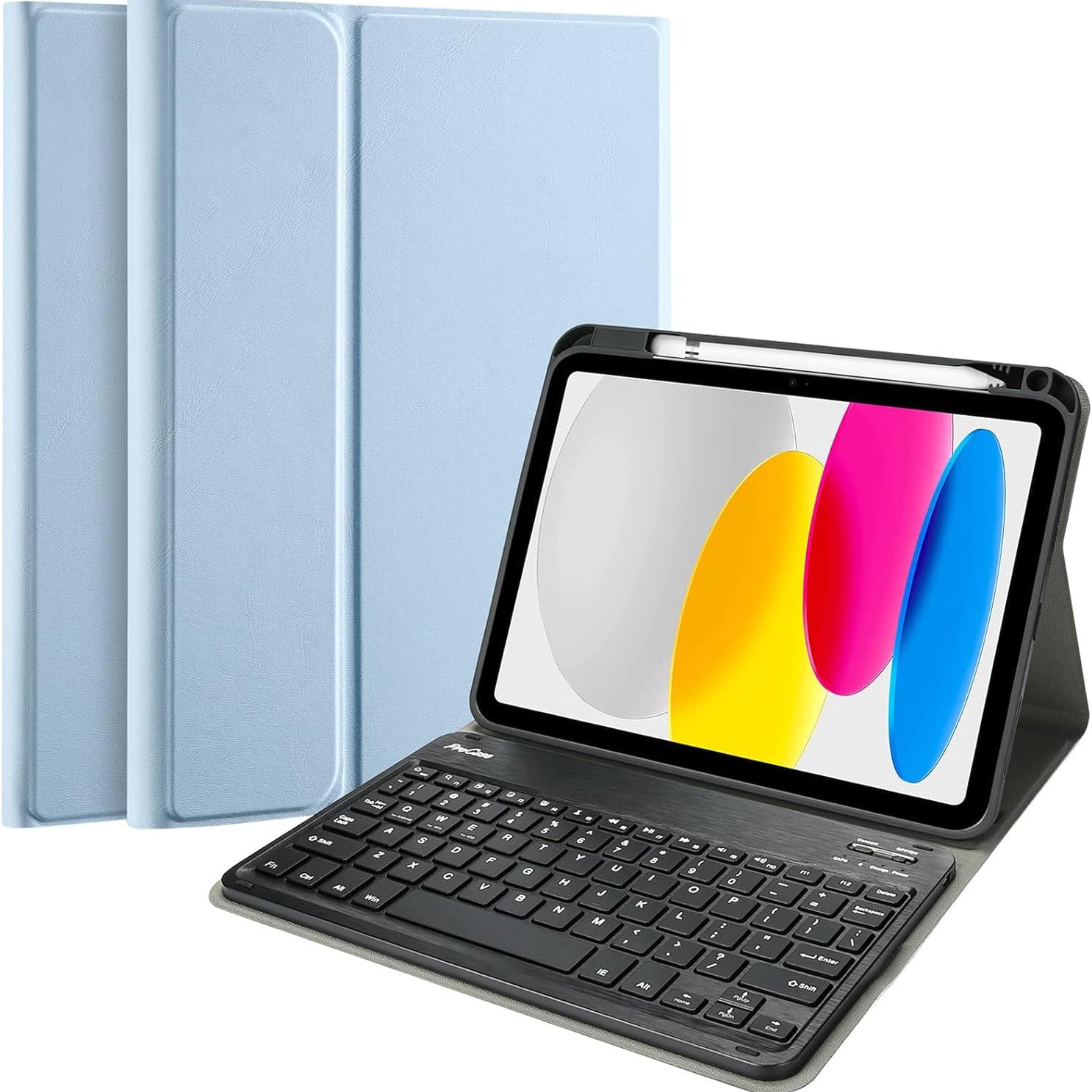 ProCase Keyboard Case for iPad 11th/10th Gen Lightblue