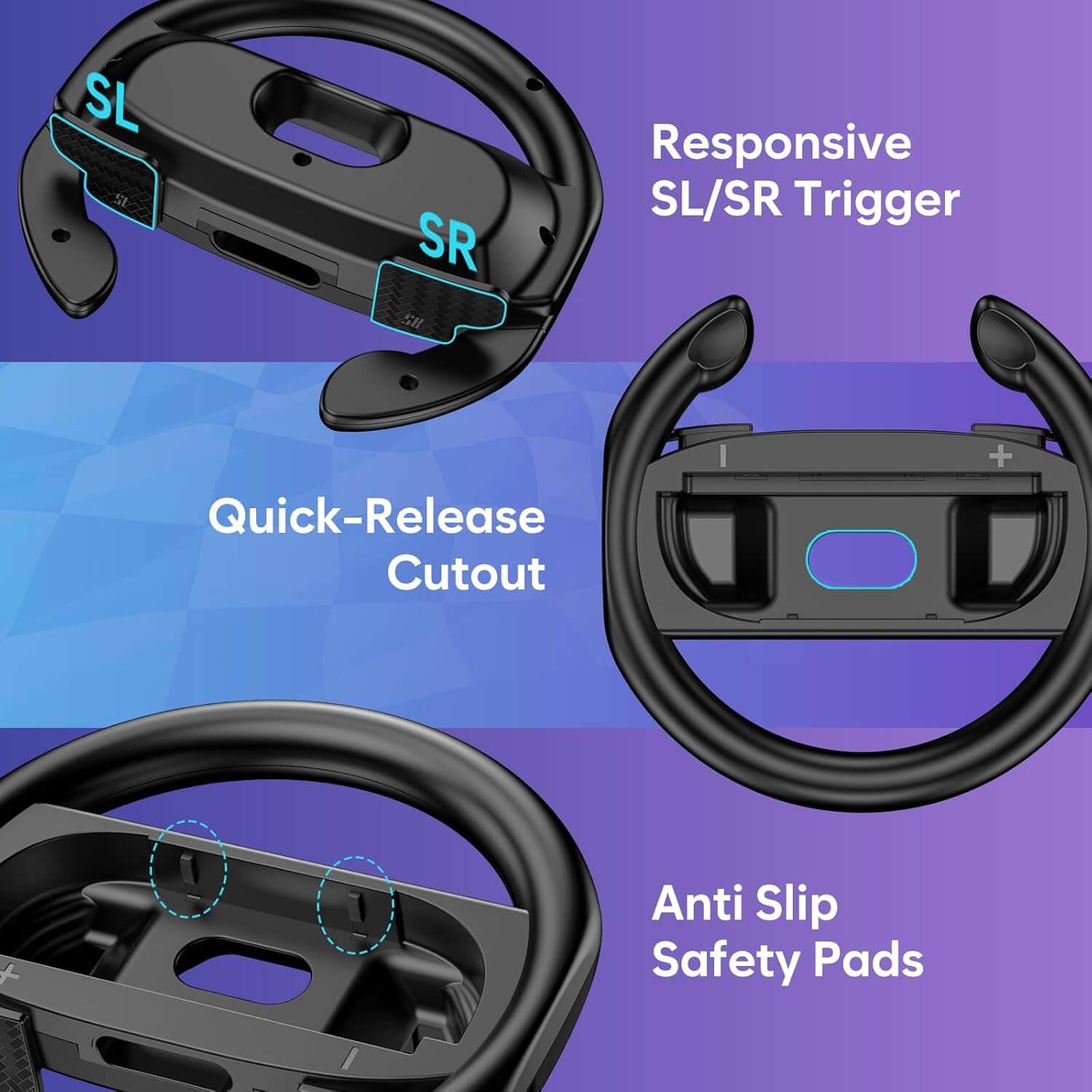 ProCase Steering Wheels for Nintendo Switch 2 Joy-Con