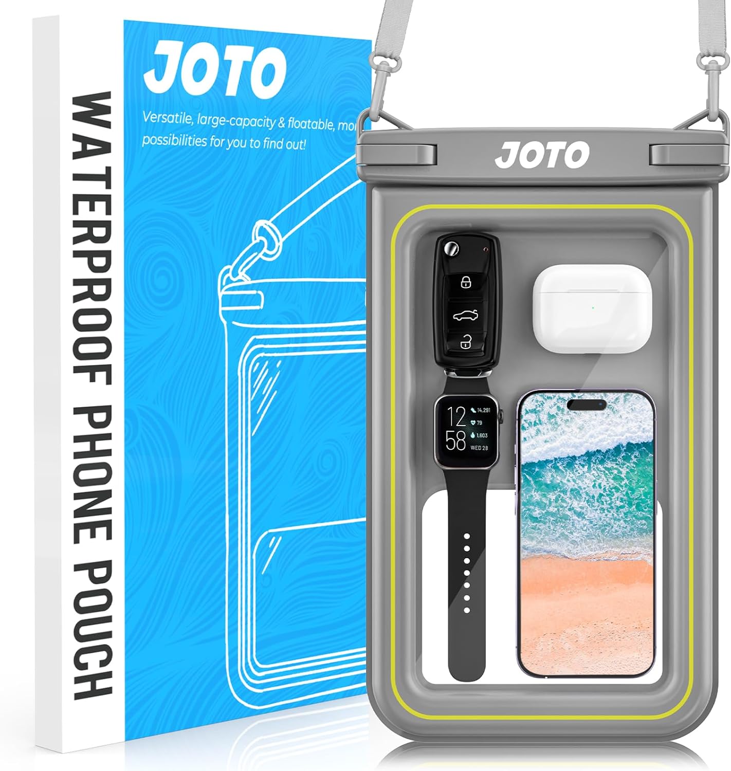 waterproof phone grey case