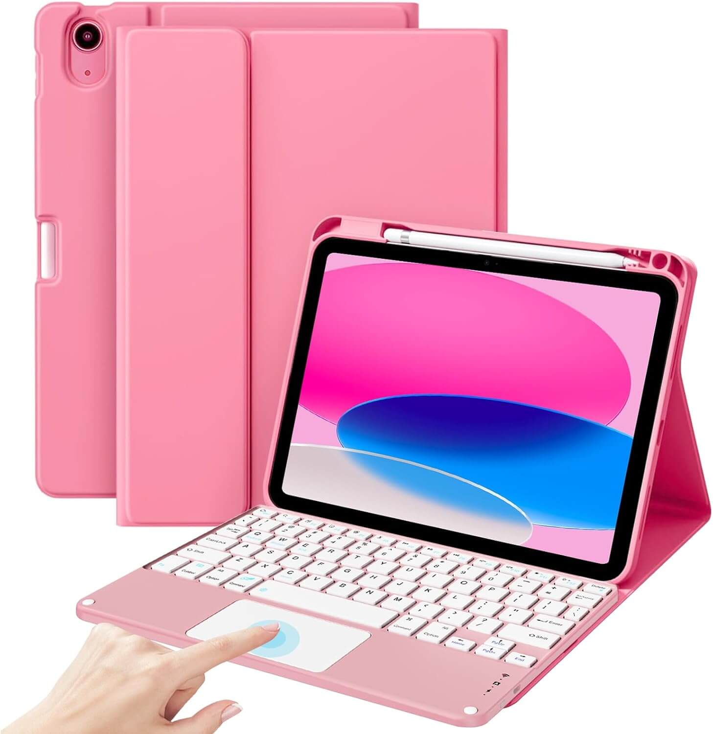 ProCase Folio Cover Case for iPad 11th/10th Pink