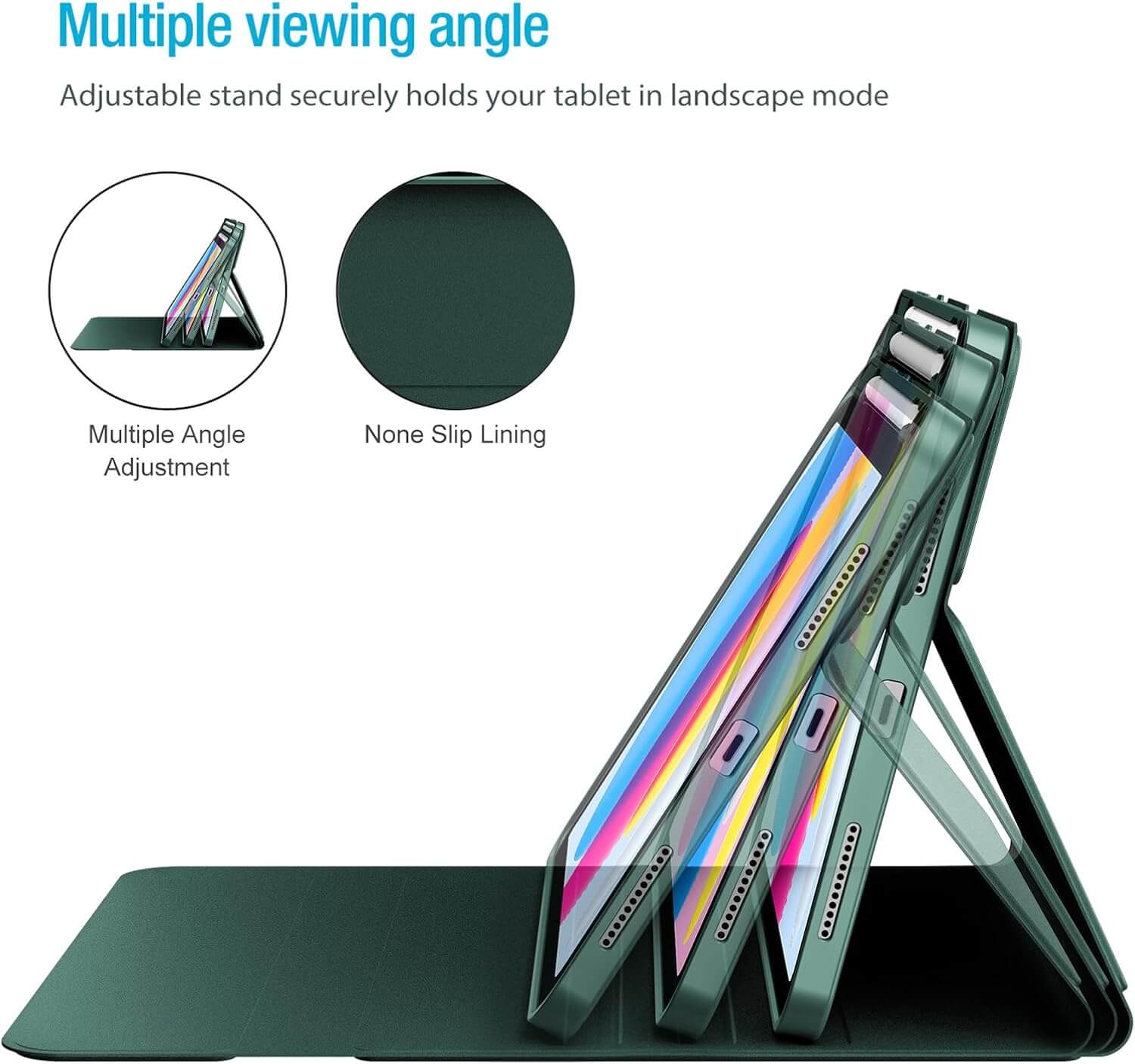 ProCase Folio Cover Case for iPad 11th/10th Green