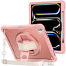 Rugged Case for iPad Pro 13 inch 2024 M4 Kids Case with Pencil Holder Pink