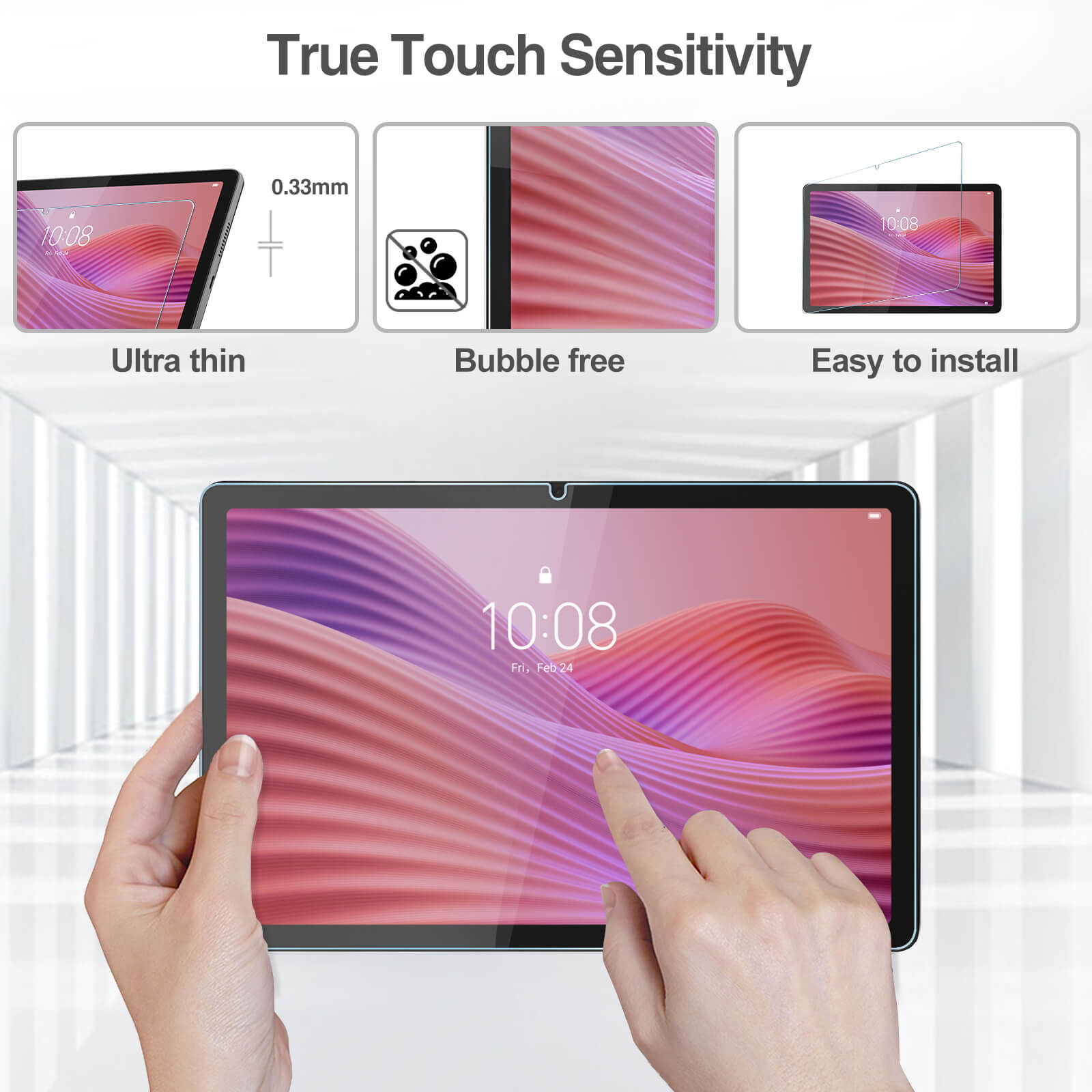ProCase 2 Pack Screen Protector for Lenovo Tab 10.1 Inch 2025 TB311FU/TB311XU