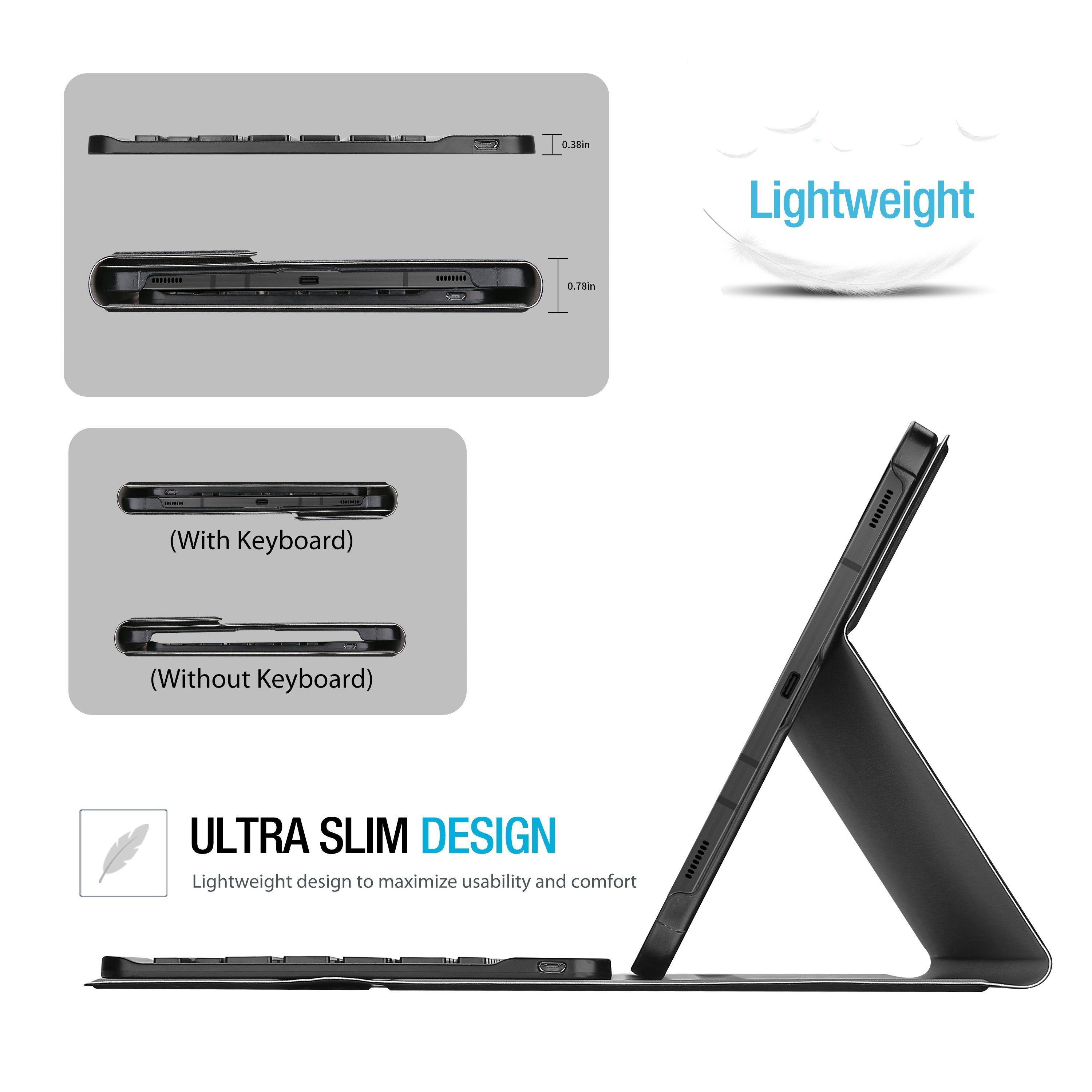 Galaxy Tab S7/ Tab S8 Case with Detachable Keyboard