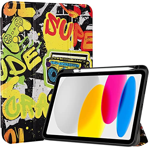 iPad (A16) 11th 2025/10th 2022 Slim Folio Protective Case with Pencil Holder