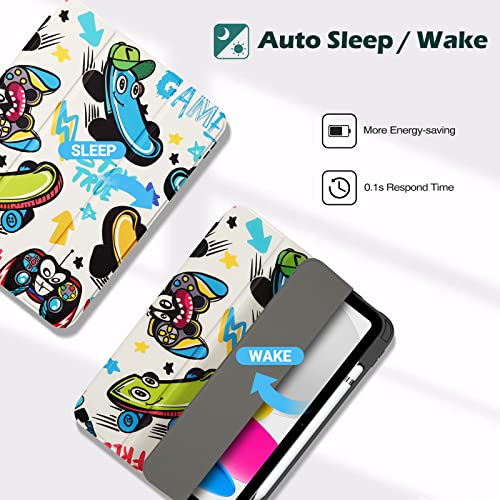 iPad (A16) 11th 2025/10th 2022 Slim Folio Protective Case with Pencil Holder